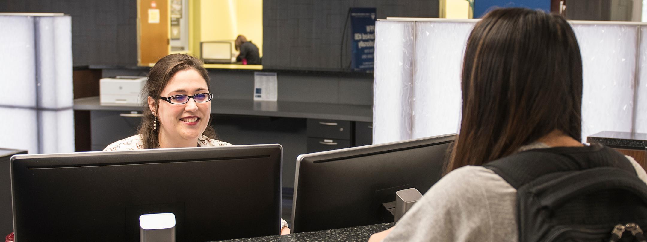 Registrar desk